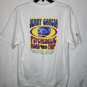 Vintage Jerry Garcia Psychedelic Road Trip Tour Shirt Size XL